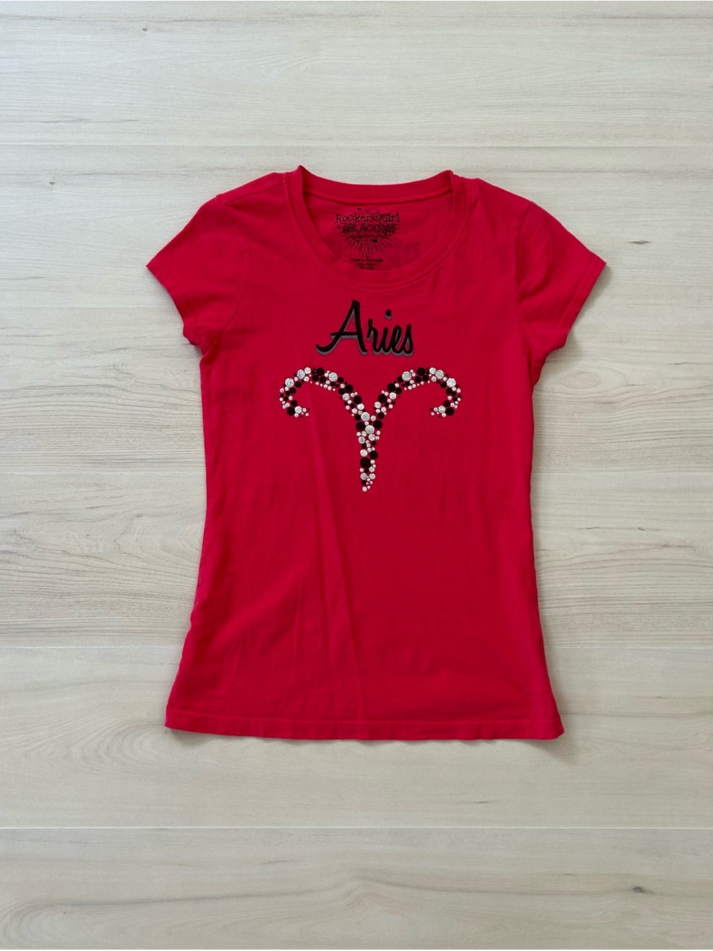rocker girl aries baby tee